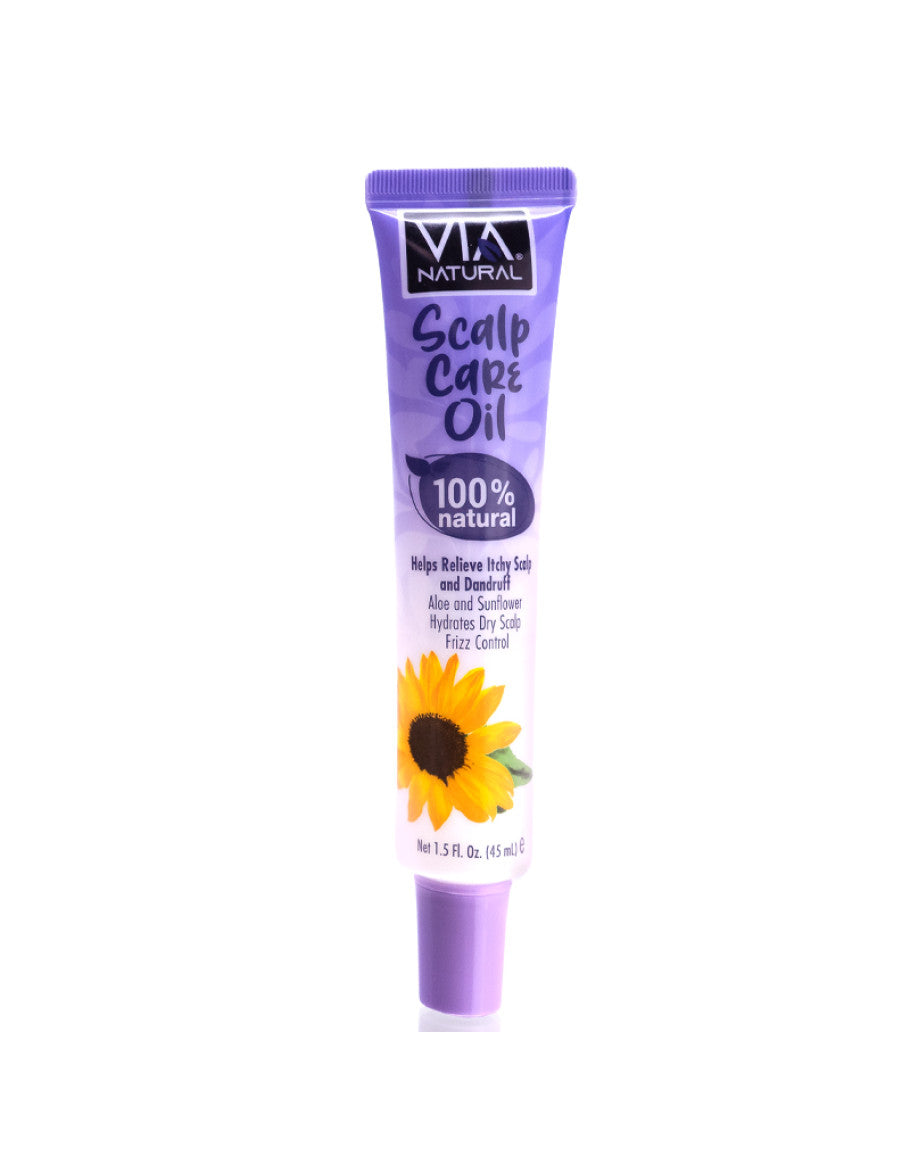 VIA Natural SCALP CARE OIL - 100% Natural for Scalp & Body - Relieves Itchy Scalp - 1.5fl oz. (45mL)