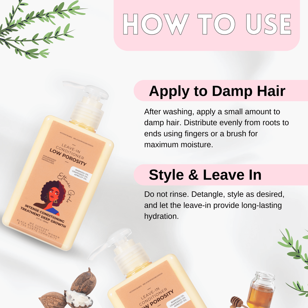 Low Porosity Leave-in Conditioner - Deep Moisture – Hattaché Beauty ...